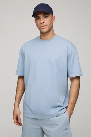 Boohoo T-shirt basique oversize à col ras-du-cou homme - - S