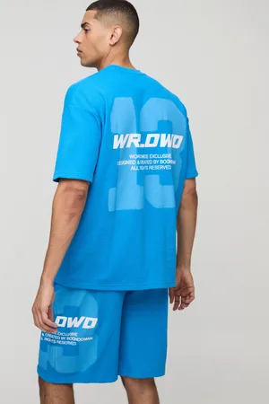 Boohoo Ensemble oversize imprimé en tissu gaufré homme - - S