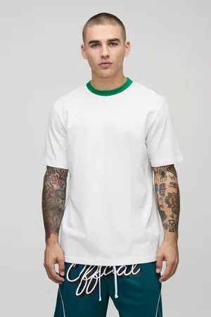 Boohoo T-shirt à col ras-du-cou homme - - S