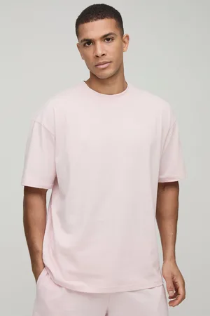 Boohoo T-shirt basique oversize à col ras-du-cou homme - - S