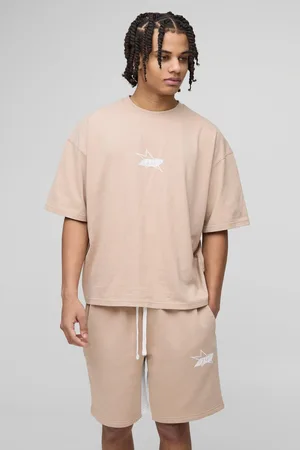 Boohoo Ensemble oversize avec t-shirt oversize et short homme - - S