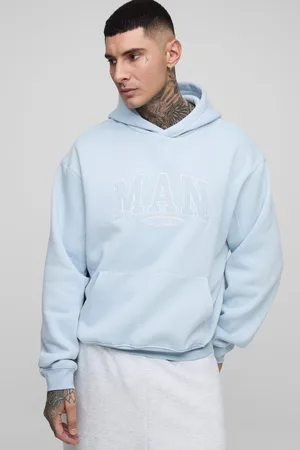 Boohoo Tall - Sweat à capuche oversize à écusson - MAN homme - - 2XL