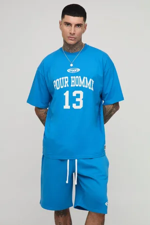 Boohoo Tall - Ensemble oversize imprimé avec t-shirt et short homme - - 2XL