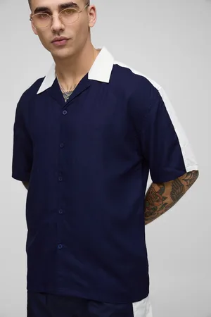 Boohoo Ensemble oversize en viscose à manches 3/4 homme - - S