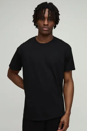 Boohoo Lot de 2 t-shirts basiques à col ras du cou homme - - S