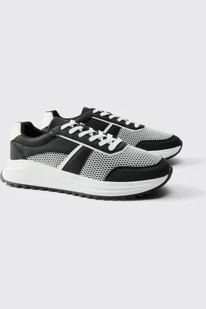 Boohoo Baskets en mesh à plateforme homme - - 40