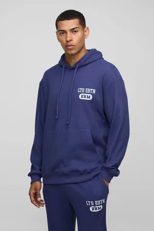 Boohoo Sweat à capuche oversize à imprimé éponge homme - - S