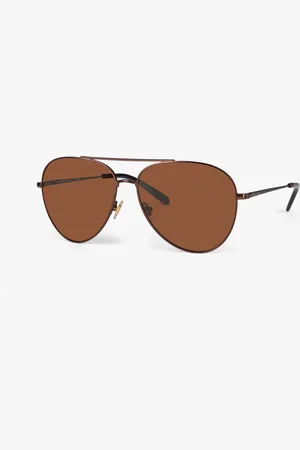 Brooks Brothers Lunettes de soleil aviateur couleur camel