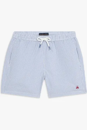 Brooks Brothers Maillot de bain bleu à rayures
