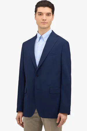 Brooks Brothers Blazer bleu en laine vierge stretch