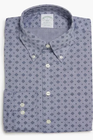 Brooks Brothers Chemise Milano coupe sport slim, tissu broadcloth, col button-down