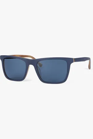 Brooks Brothers Lunettes de soleil carr�es bleues
