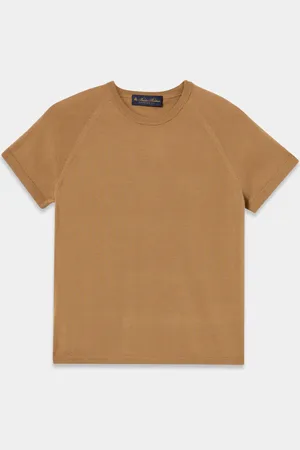 Brooks Brothers Pull Manches Courtes en Laine Mérinos