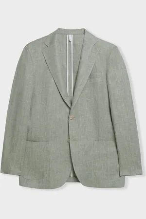 Brooks Brothers Blazer en Lin à Motif Herringbone