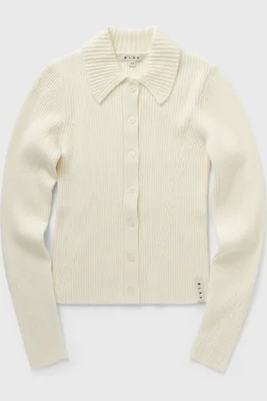 ØLÅF MERINO RIBBED KNIT CARDIGAN women Pullovers