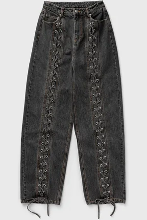 ROTATE Denim Laced Leg Pants women Casual Pants
