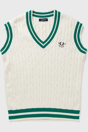 Fred Perry CABLE KNIT TENNNIS TANK men Vests