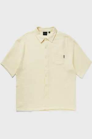 Daily paper Enzi seersucker ss shirt men Shortsleeves