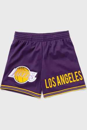 Mitchell & Ness NBA TEAM ORIGINS 7IN MESH SHORTS VINTAGE LOGO LOS ANGELES LAKERS men Sport & Team Shorts