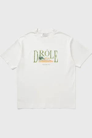 Drôle de Monsieur Le T-Shirt Tennis Court men Shortsleeves