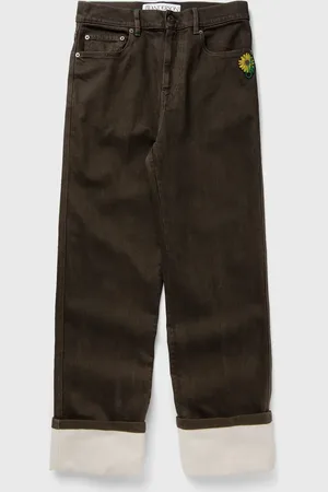 J.W.Anderson CONTRAST TURN UP JEANS men Jeans