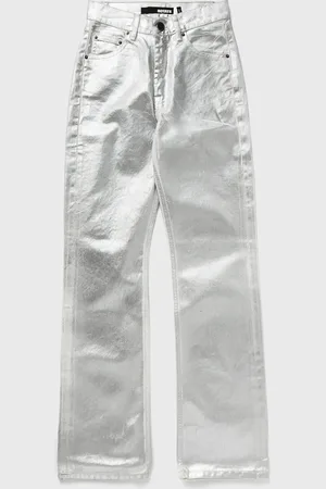 ROTATE Coated Denim Pants women Jeans