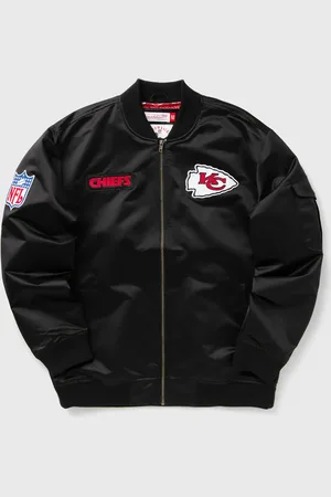 Mitchell & Ness NFL TEAM LEADER SATIN BOMBER VINTAGE LOGO KANSAS CITY CHIEFS men Bomber Jackets