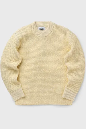Stone Island MARINA DOUBLE WEAVE WOOL NYLON SWEATER men Pullovers