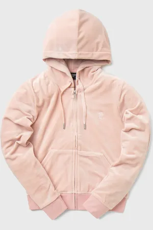 Juicy Couture Classic Velour Robertson Zip Hoodie women Track Jackets|Zippers
