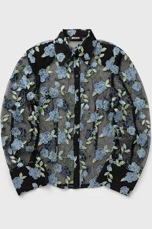 ROTATE Mesh Fitted Shirt women Shirts & Blouses