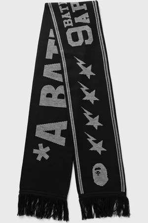 A Bathing Ape JACQUARD BAPE LOGO LONG SCARF men Scarves