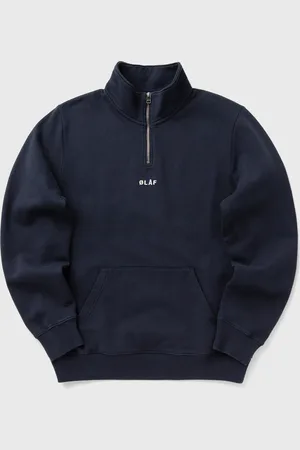 ØLÅF BLOCK ZIP MOCK NECK men Half-Zips|Sweatshirts