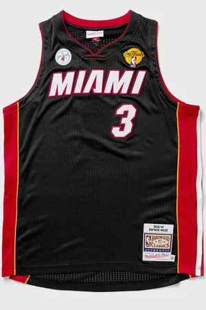 Mitchell & Ness NBA AUTHENTIC ROAD FINALS JERSEY MIAMI HEAT 2012-13 DWYANE WADE #3 men Jerseys