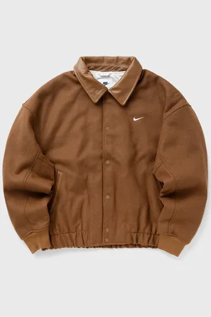 Nike Solo Swoosh Wool Varsity Jacket men Bomber Jackets|College Jackets