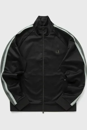 Fred Perry TWO COLOUR TAPE TRACK JACKET men Track Jackets
