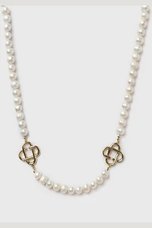 Casablanca MEDIUM PEARL LOGO NECKLACE men Jewellery