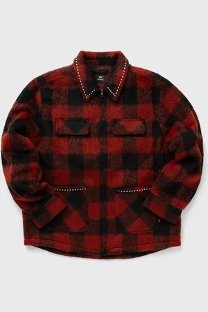 Patta CHECK CAR COAT men Coats|Overshirts