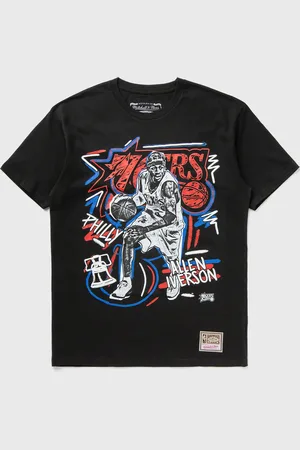 Mitchell & Ness NBA CHALKED UP TEE PHILADELPHIA 76ERS ALLEN IVERSON men Shortsleeves|Team Tees
