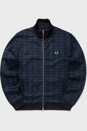 Fred Perry GEOMETRIC JACQUARD TRACK JKT men Track Jackets