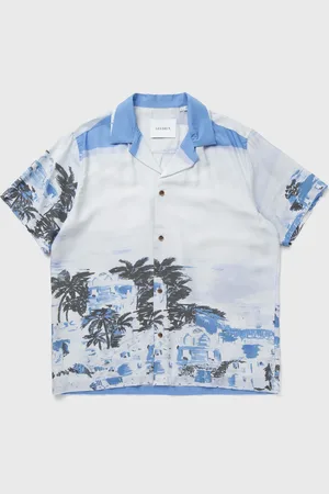 Les Deux Coastal AOP SS Shirt men Shortsleeves