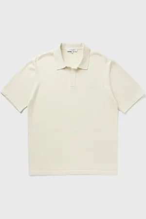 Maison Kitsuné BOLD FOX HEAD EMBROIDERED KNITTED POLO men Polos