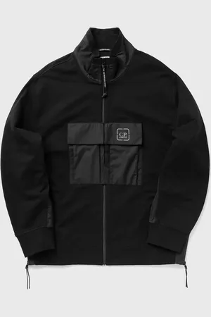 C.P. Company THE METROPOLIS SERIES STRETCH FLEECE MIXED FULL ZIP SWEATSHIRT men Zippers