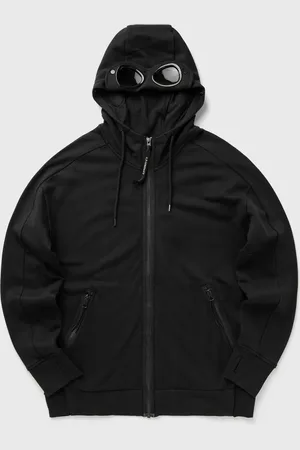 C.P. Company DIAGONAL RAISED FLEECE GOGGLE ZIPPED HOODED SWEATSHIRT men Hoodies|Zippers
