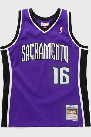 Mitchell & Ness NBA DARK JERSEY KINGS 2002 PEJA STOJAKOVIC #16 men Jerseys
