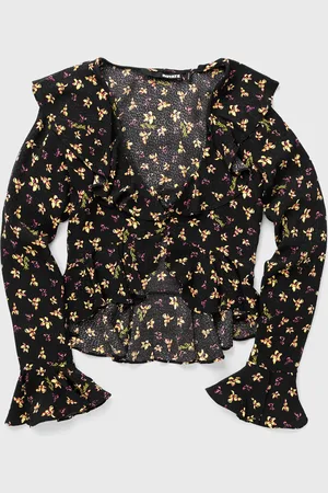 ROTATE Jacquard Frill Top women Shirts & Blouses