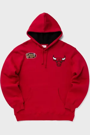 Mitchell & Ness NBA PREMIUM N&N PLAYER FLEECE VINTAGE LOGO CHICAGO BULLS DENNIS RODMAN #91 men Hoodies|Team Sweats