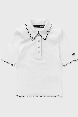 ROTATE Rib Polo Top women Shortsleeves