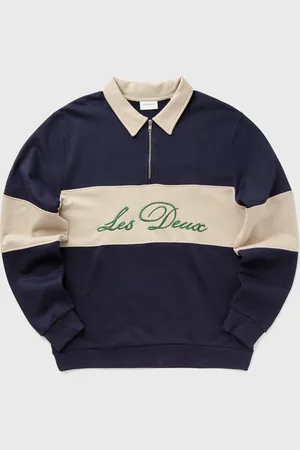 Les Deux Cory Zipper Rugby Sweatshirt men Half-Zips
