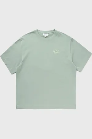 Maison Kitsuné HANDWRITING EMBROIDERY OVERSIZE TEE men Shortsleeves