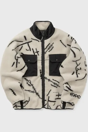 and wander Daijiro OHARA map key boa jacket men Fleece Jackets